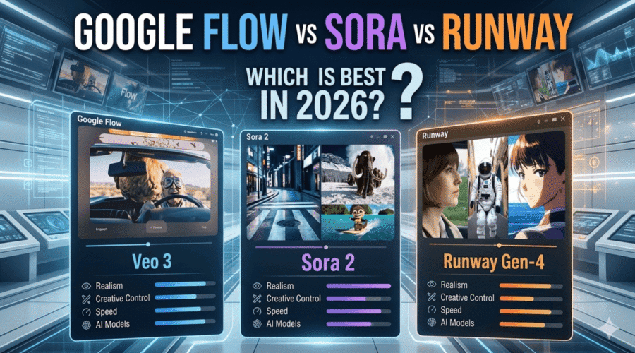 Google Flow vs Sora vs Runway Which Is Best in 2026