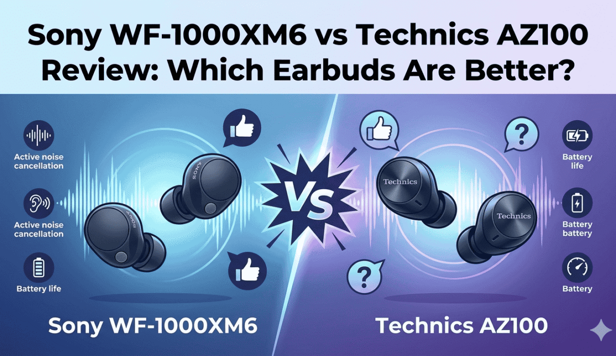 Sony WF-1000XM6 vs Technics AZ100: Which Earbuds Win?