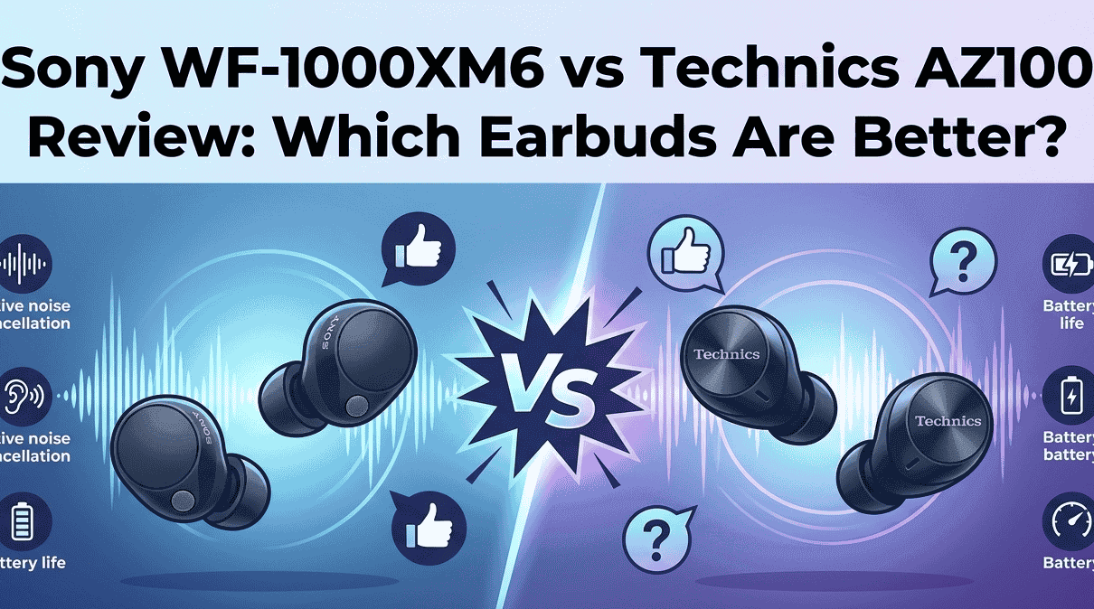 Sony WF-1000XM6 vs Technics AZ100: Which Earbuds Win?