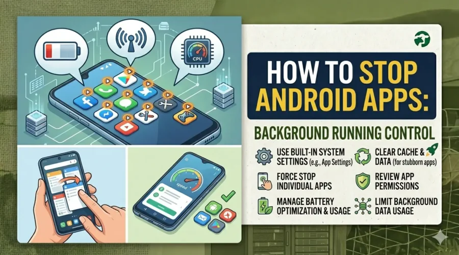 Stop Android Apps Running in the Background