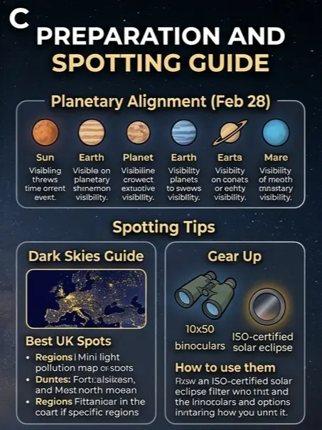 spotting guide space calendar