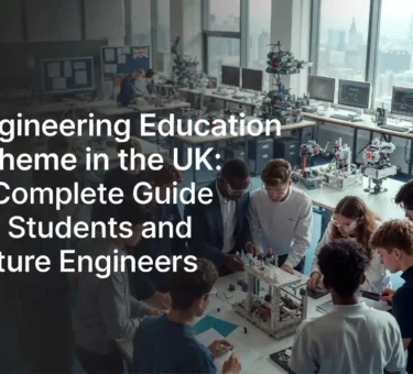 Engineering Education Scheme team working on a real-world engineering project with their industry mentor.
